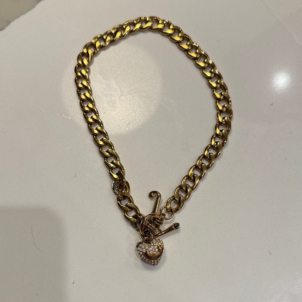 Juicy Couture Gold necklace with Heart Charm